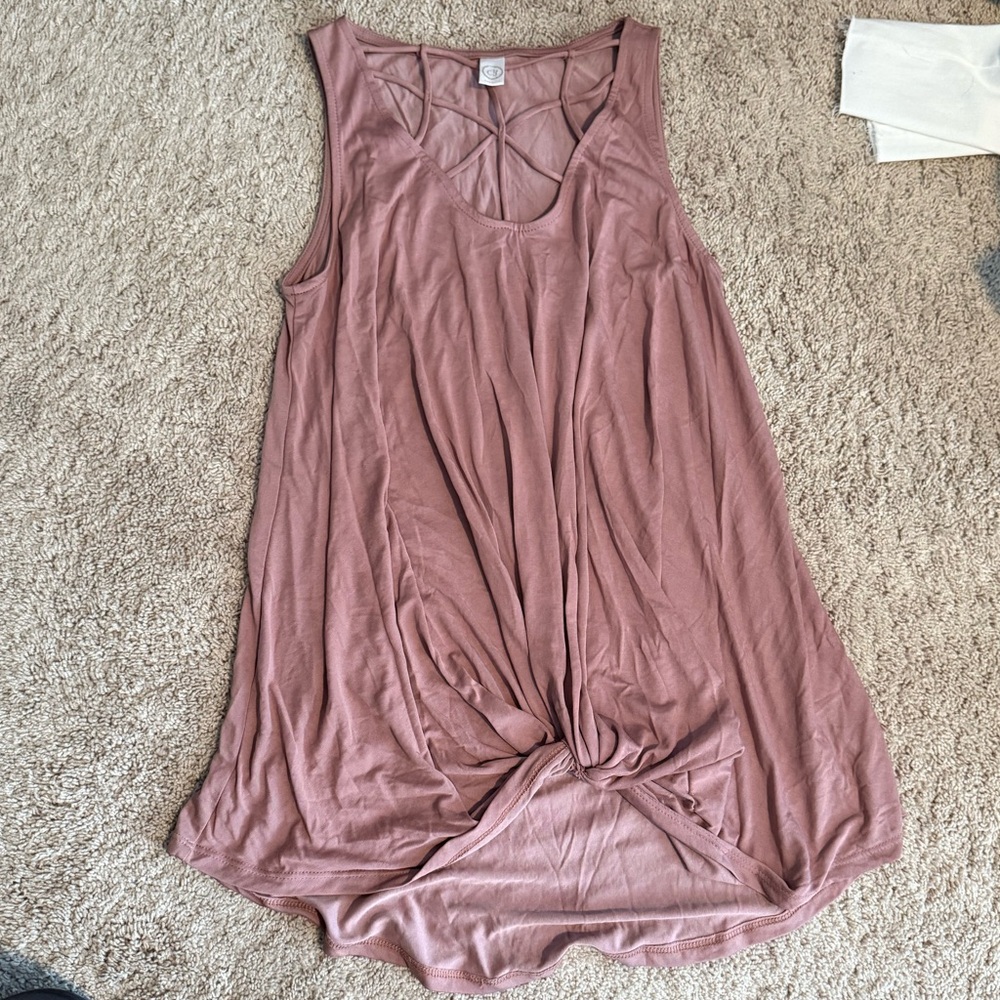 Pink Sleeveless Top